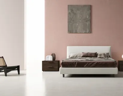 Letto in tessuto con estiera Luk Small di Zalf