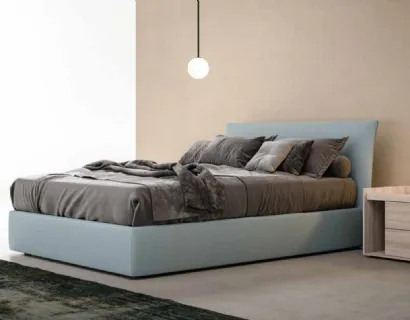 Letto in tessuto imbottito Slim di Zalf