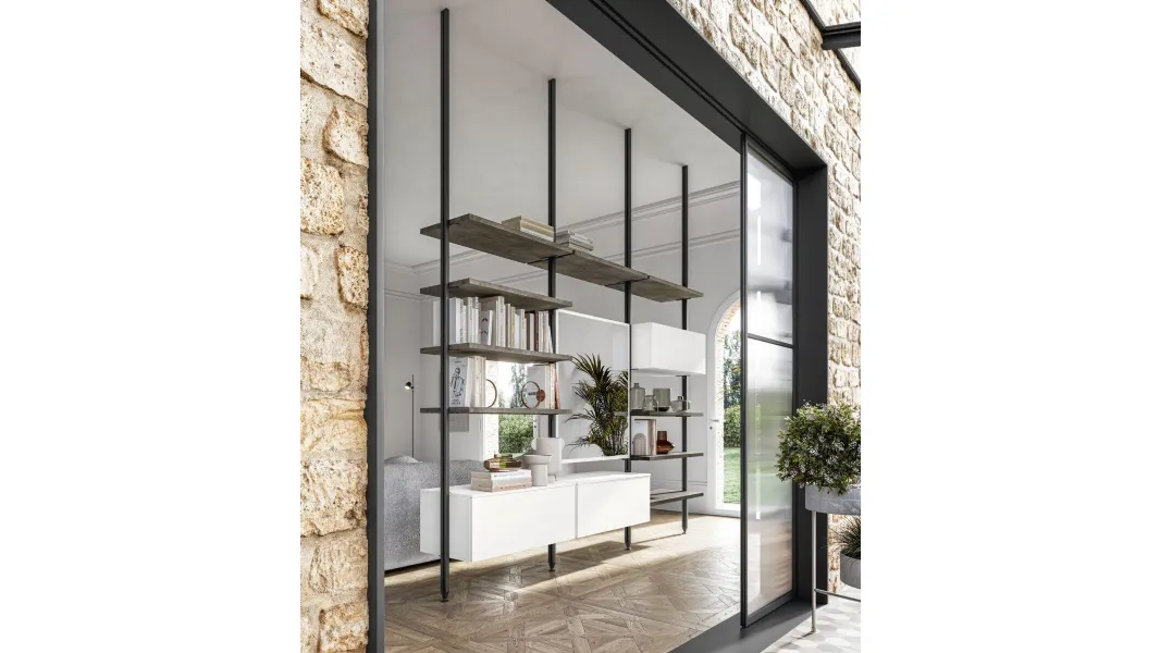Libreria componibile divisoria Konca M56 di Marka Total Living
