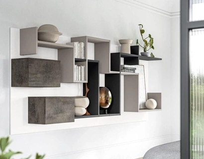 Libreria sospesa Liberty M55 di Marka Total Living