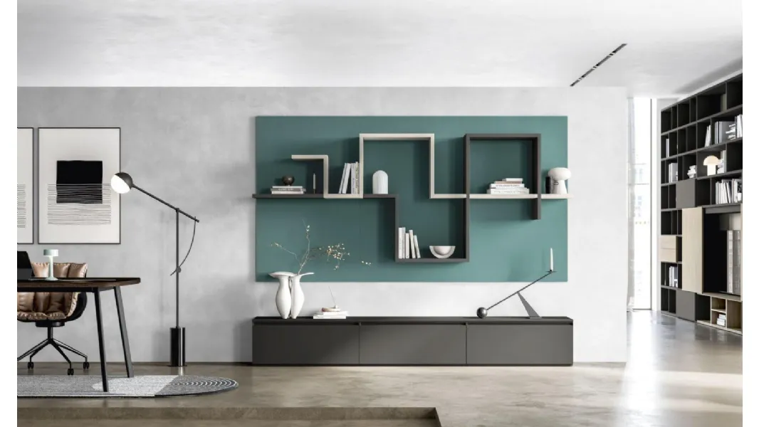 Libreria sospesa Liberty M60 di Marka Total Living