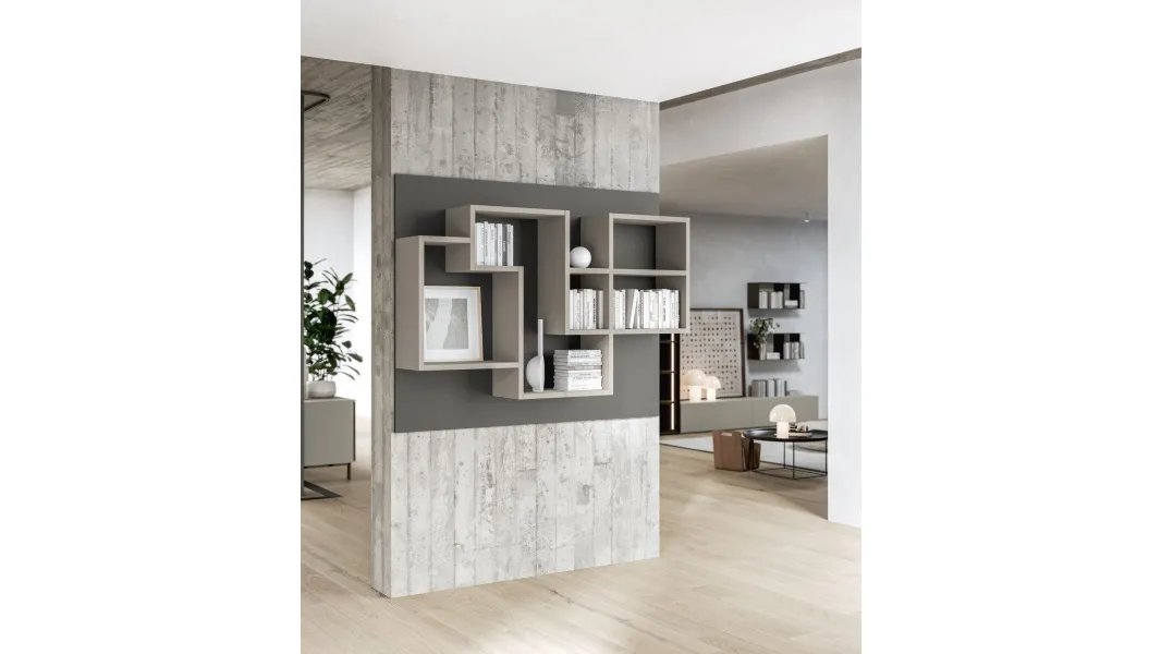 Libreria sospesa Liberty M69 di Marka Total Living
