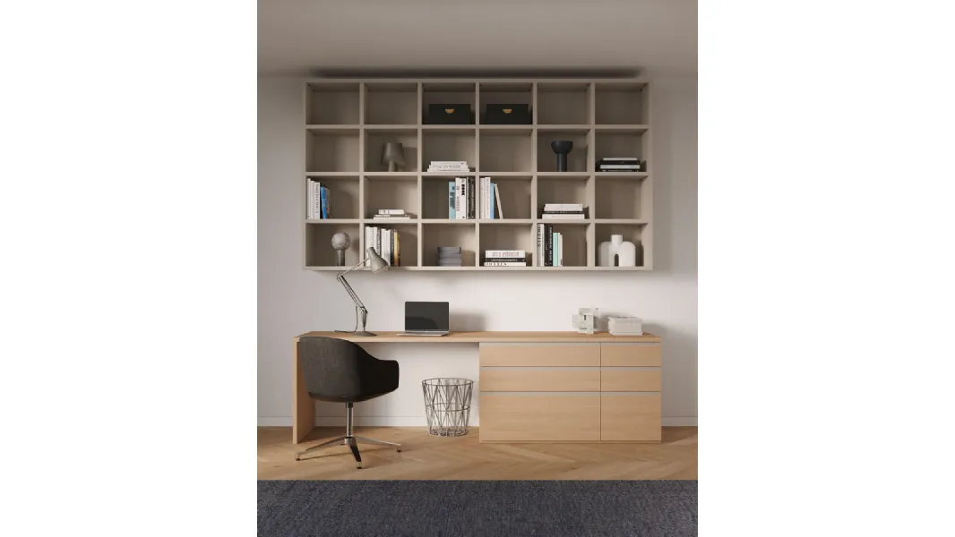 Libreria sospesa Home Office di Nardi Interni