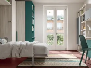 Libreria RF502 divisoria a muro in legno di Marka Total Living