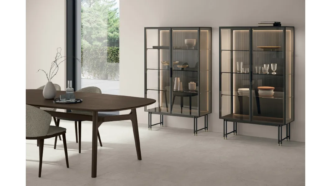 Madia Joyce con ante in vetro di Tomasella