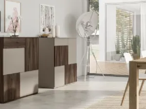 Madia RF901 Kubic in legno con ante battenti e cassetti di Marka Total Living