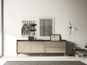 Madia RF902 Sandy in legno con ante battenti e cassettti di Marka Total Living