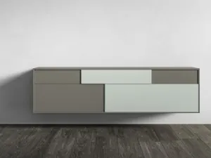 Madia RF905 sospesa in legno laccato di Marka Total Living