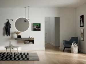 Mobile ingresso con cassetto integrato in laccato e melaminico Sessanta 04 di Birex