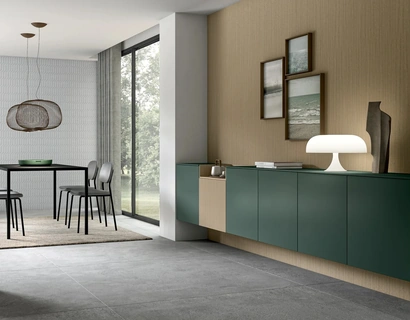 Mobile sospeso Living Glass di Arredo3
