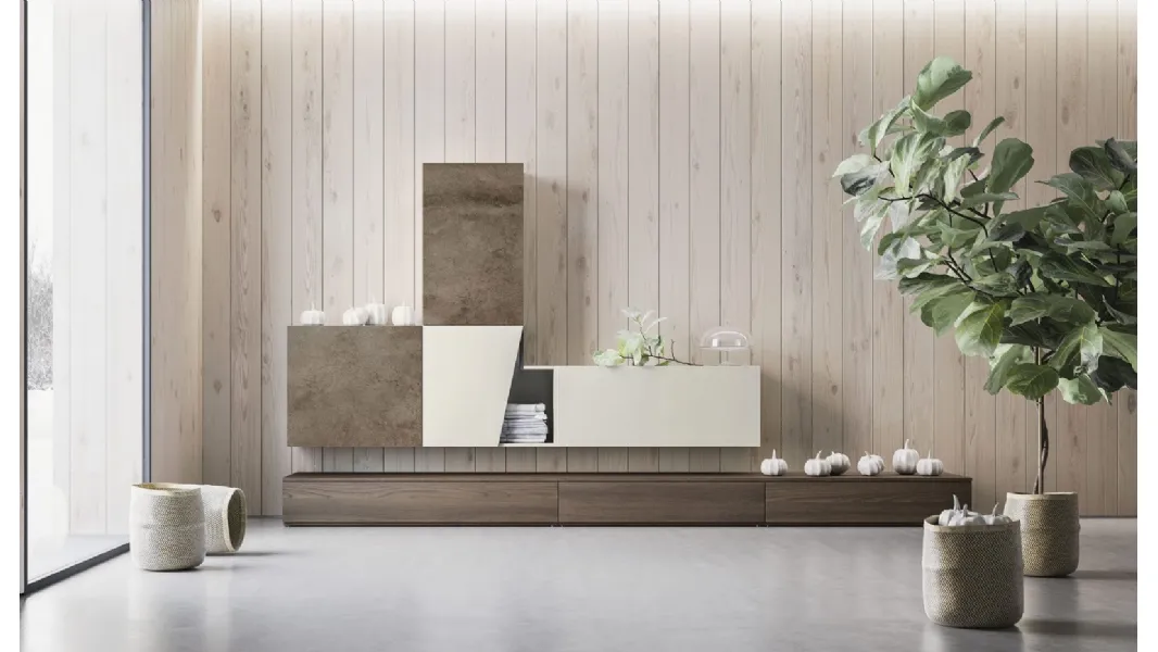 Parete Attrezzata Composizione Day M18 di Marka Total Living
