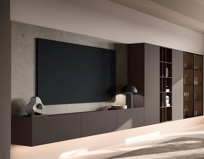 Parete Attrezzata sospesa DA45 Moka di Dall'Agnese