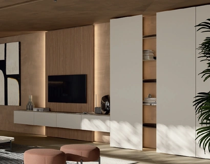 Parete Attrezzata DA45 Grigio Seta di Dall'Agnese