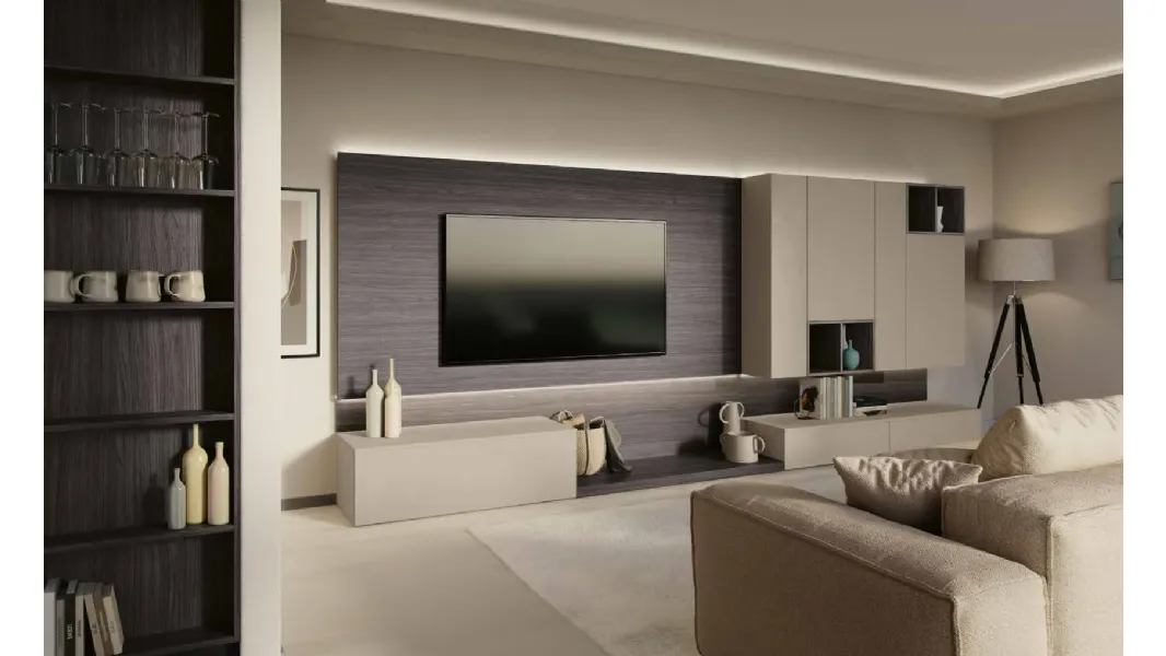 Parete Attrezzata Living MK05 di Gentili Cucine