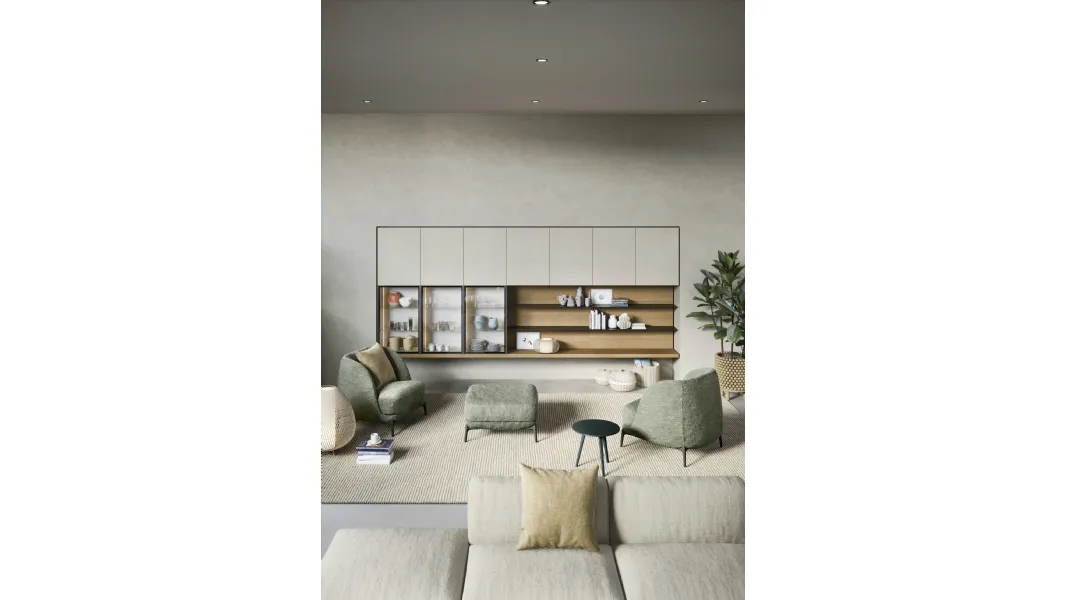 Parete Attrezzata Mensole e piani a muro di Novamobili