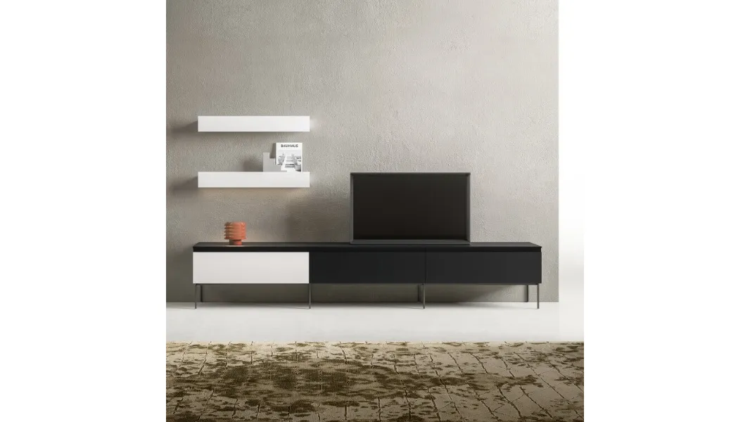 Parete Attrezzata SpaceMakers day Grip di Zalf