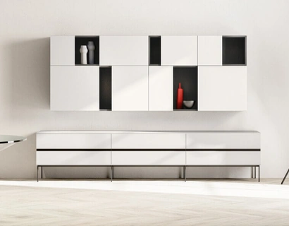 Parete Attrezzata SpaceMakers day Grip di Zalf