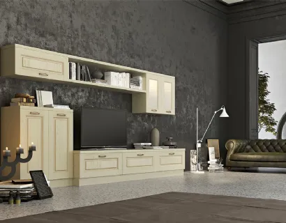 Parete Attrezzata in legno Verona III di Arredo3