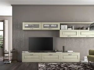 Parete Attrezzata in legno Verona IV di Arredo3