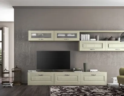 Parete Attrezzata in legno Verona IV di Arredo3