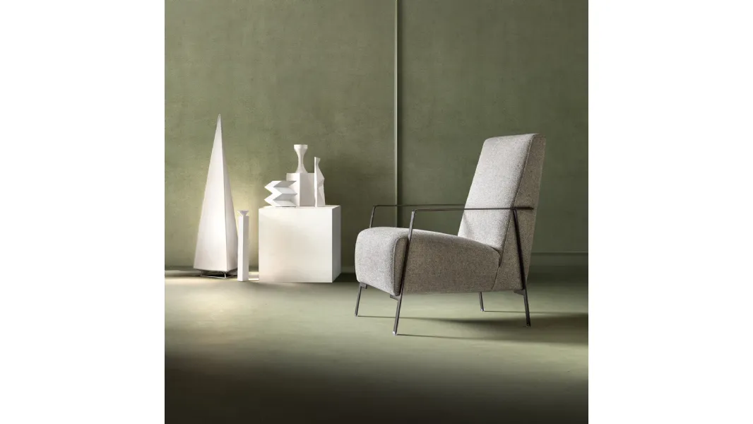 Poltrona in tessuto Angy di Samoa