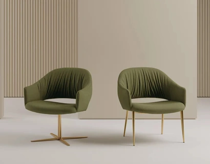 Poltroncina Nova in tessuto imbottito di Bontempi