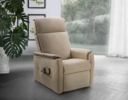 Poltrona relax in tessuto Zoe Lift di Vitarelax