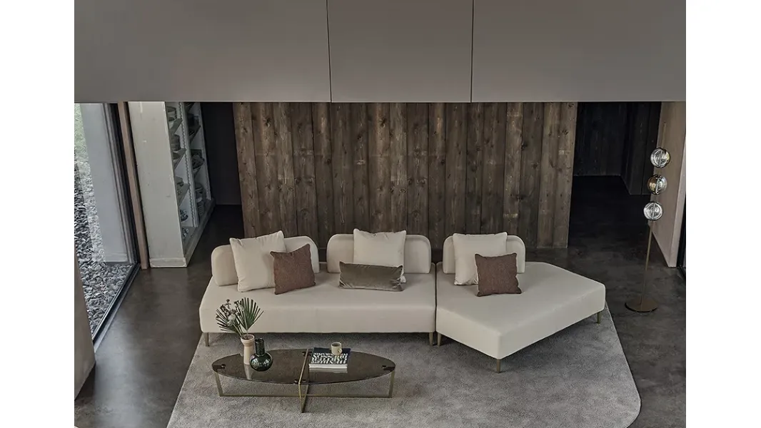 Divano con penisola Denver di Bontempi