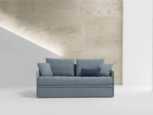 Divano con letto estraibile in tessuto grigio Flo di Dienne Salotti