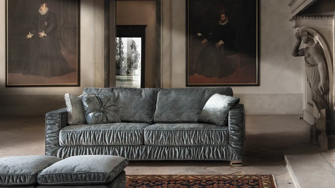 Divano letto Garrison in tessuto di Milano Bedding