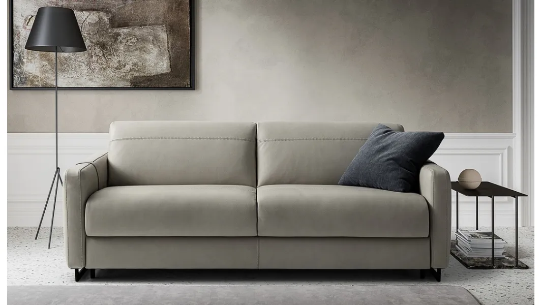 Divano letto in pelle Maya di Nicoline