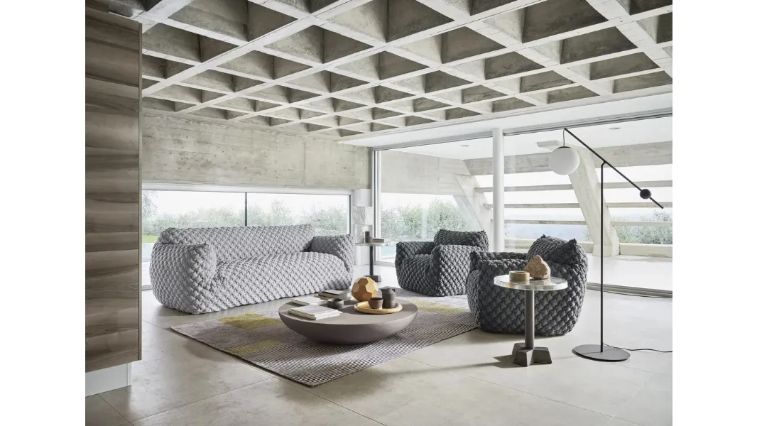 Divano in tessuto imbottito Nuvola di Gervasoni