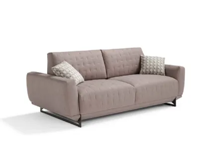 Divano letto in tessuto trapuntato imbottito Skin di Dienne Salotti