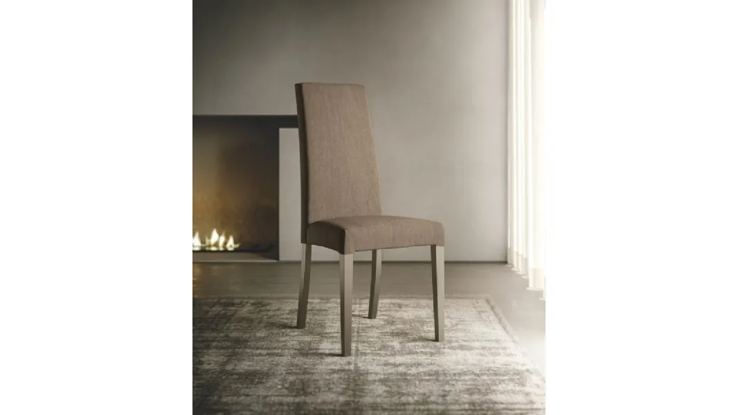 Sedia Adele in tessuto imbottito di Sedit