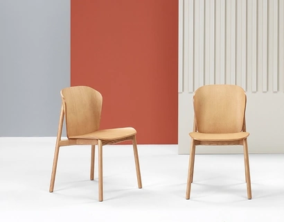 Sedia in legno Finn All Wood senza braccioli di Scab Design