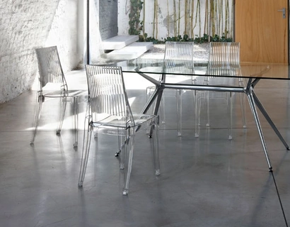 Sedia impilabile in policarbonato Glenda di Scab Design