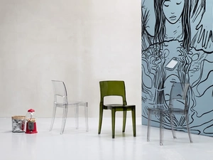 Sedia impilabile Isy Antishock in policarbonato di Scab Design