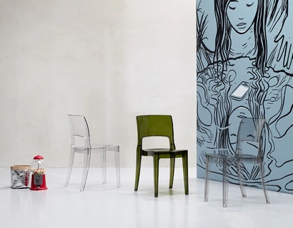 Sedia impilabile Isy Antishock in policarbonato di Scab Design