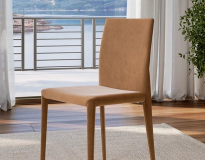 Sedia Margharet in pelle di Bontempi