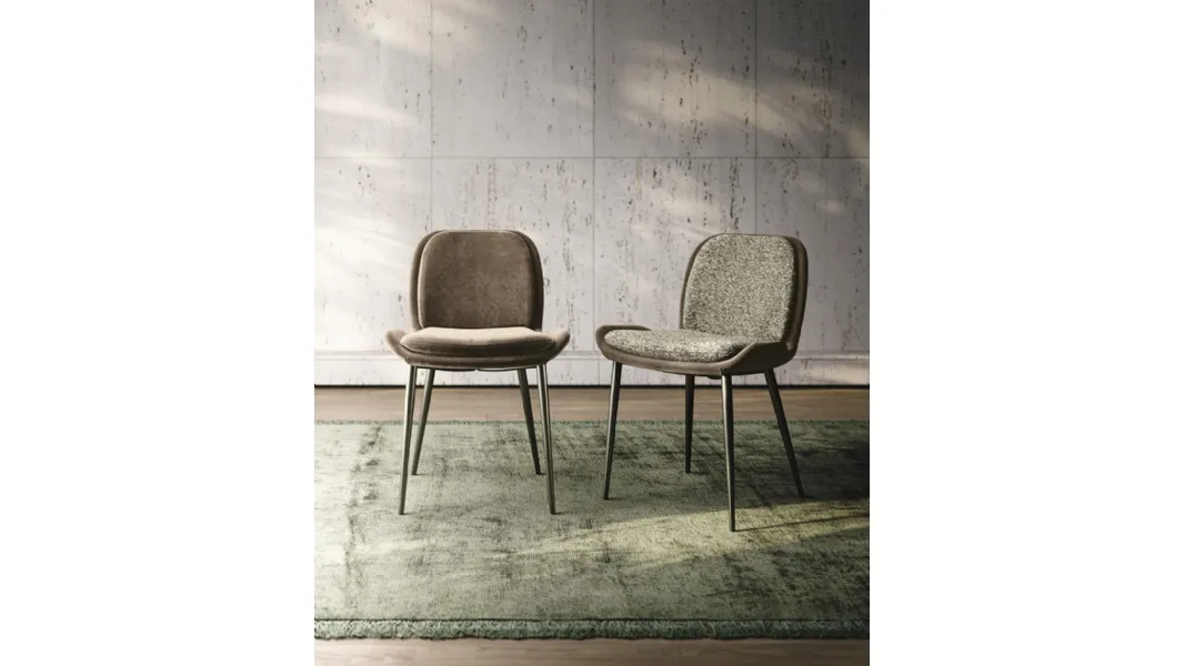 Sedia in tessuto imbottito Mia di Sedit