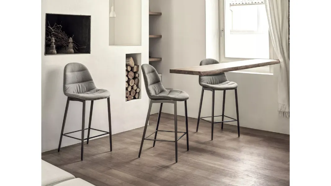 Sgabello Rivestito Mood di Bontempi