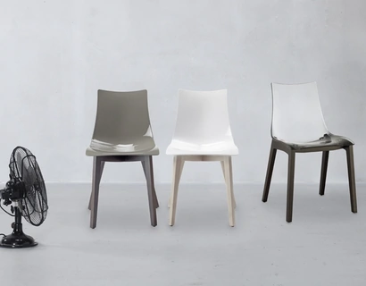 Sedia Natural Zebra Antishock in policarbonato di Scab Design