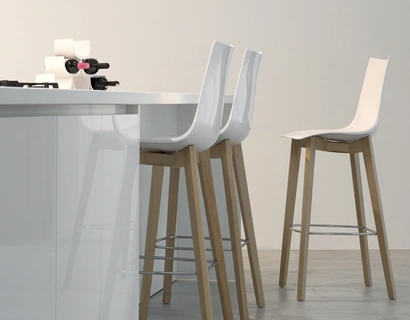 Sgabello Natural Zebra Antishock di Scab Design