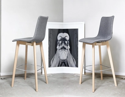 Sgabello Natural Zebra Pop di Scab Design