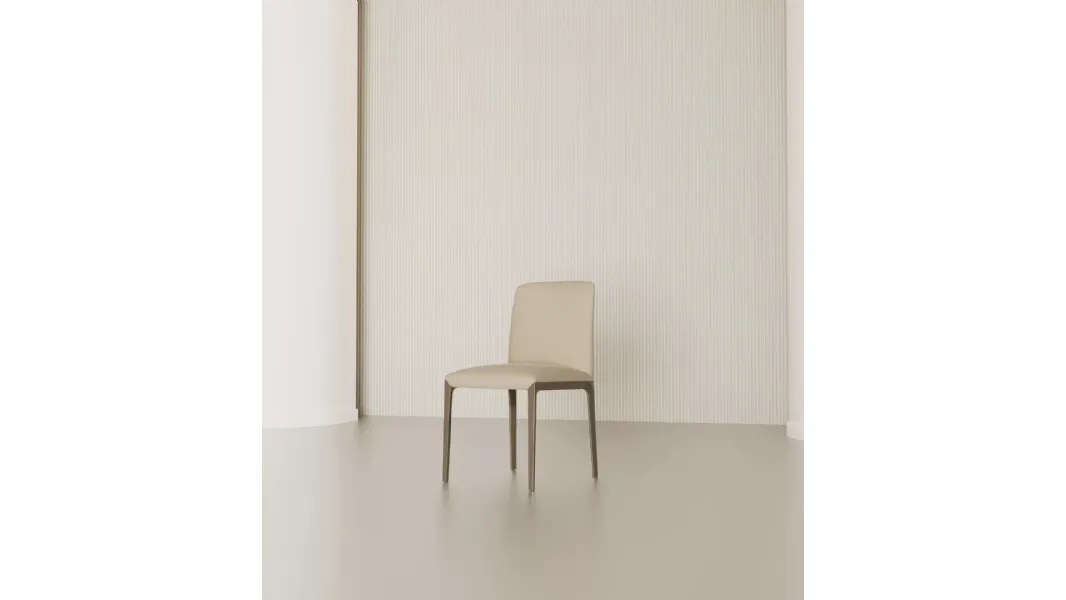 Sedia Opera in pelle di Bontempi