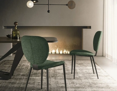 Sedia in tessuto imbottito Petra di Sedit