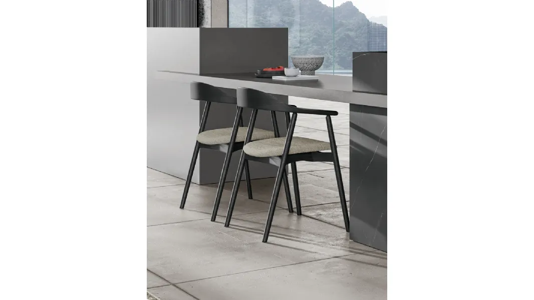 Sedia Wolly in rovere di Dall'Agnese