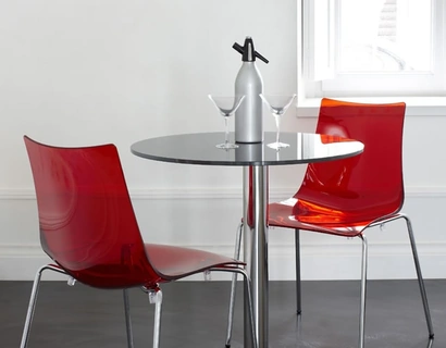 Sedia Zebra Antishock in policarbonato e acciaio di Scab Design