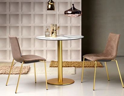 Sedia Zebra Pop in tessuto con gambe in acciaio di Scab Design