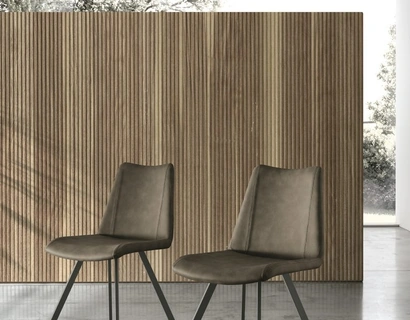 Sedia Zenda in ecopelle vintage di Sedit